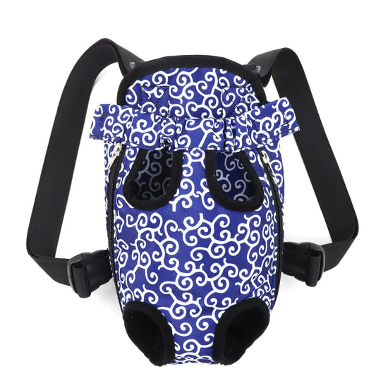 Breathable Portable Canvas Pet Chest Backpack