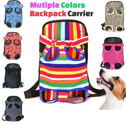 Breathable Portable Canvas Pet Chest Backpack