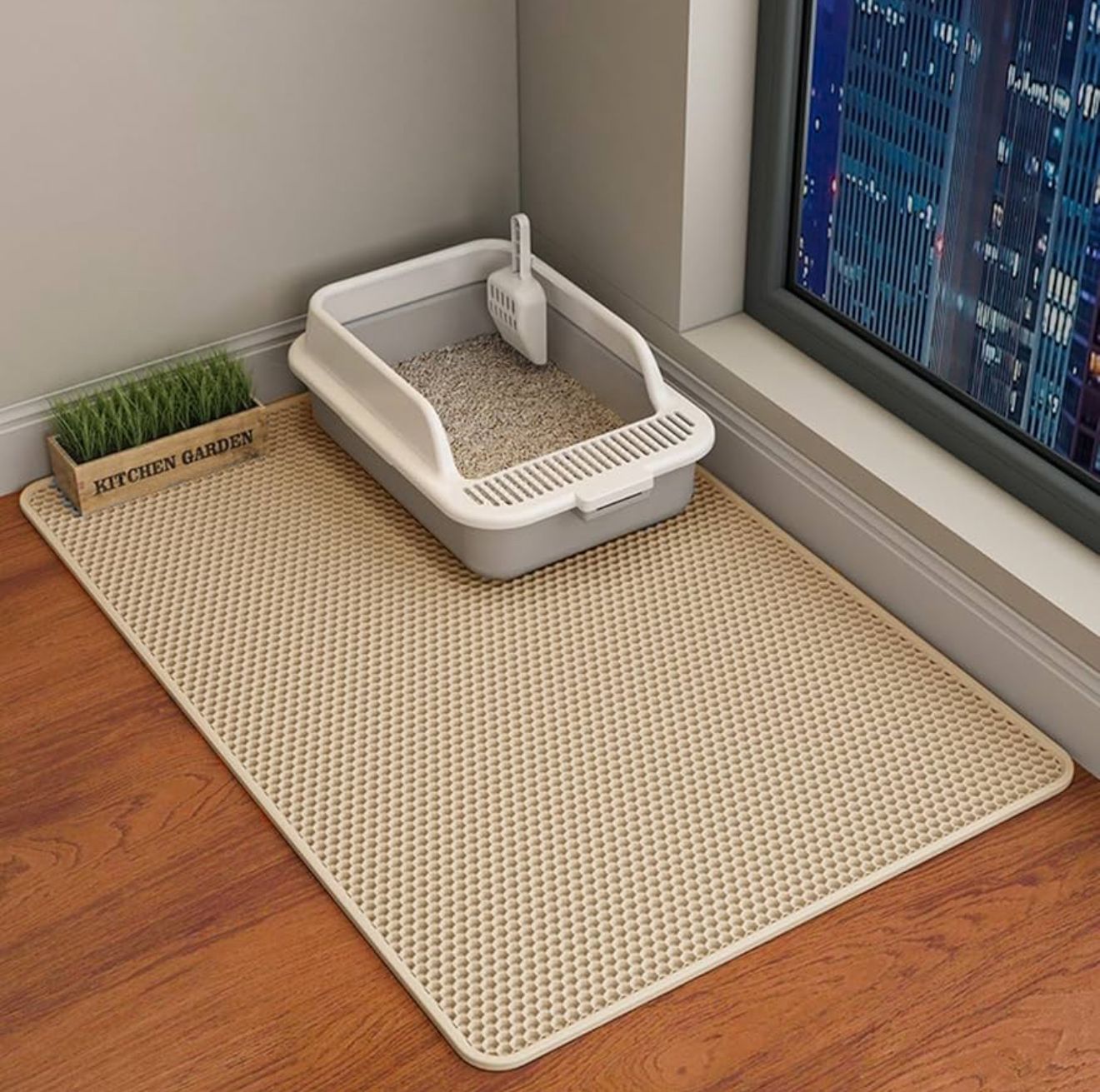 Double-Layer Cat Litter Mat