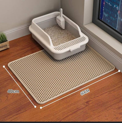 Double-Layer Cat Litter Mat