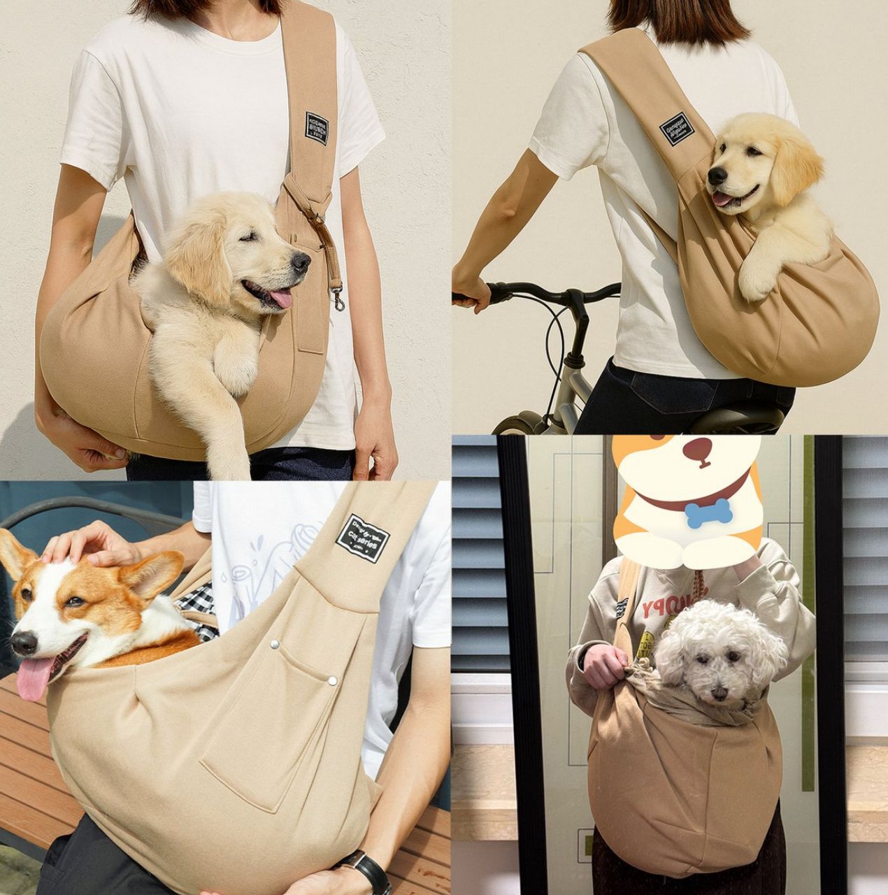 Pet Crossbody Carrier Bag