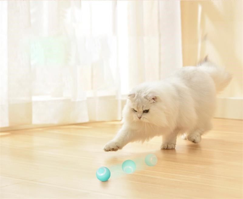Smart Rolling Cat Teaser Ball for Self-Play